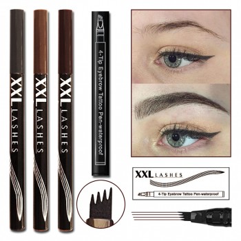 4-Tip Eyebrow Tattoo Pen – Penna per le sopracciglia effetto microblading… grigio