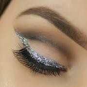 Glitter Eyeliner per il luccichio di festa make-up – argento