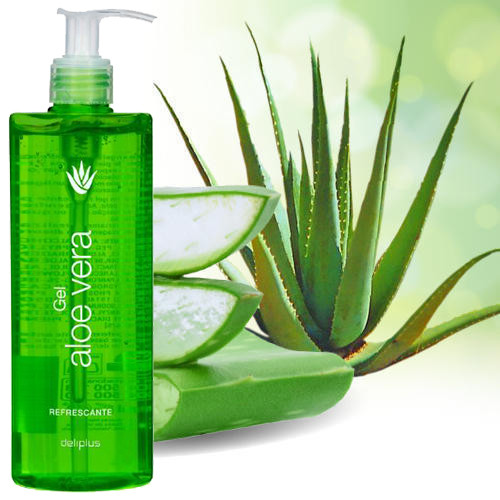 Gel di Aloe Vera, 100% naturale, estratto di camomilla, dermatologicamente testato, trattamento idratante per la pelle e i capelli